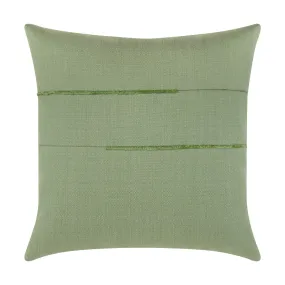 20" Square Elaine Smith Pillow  Micro Fringe Meadow