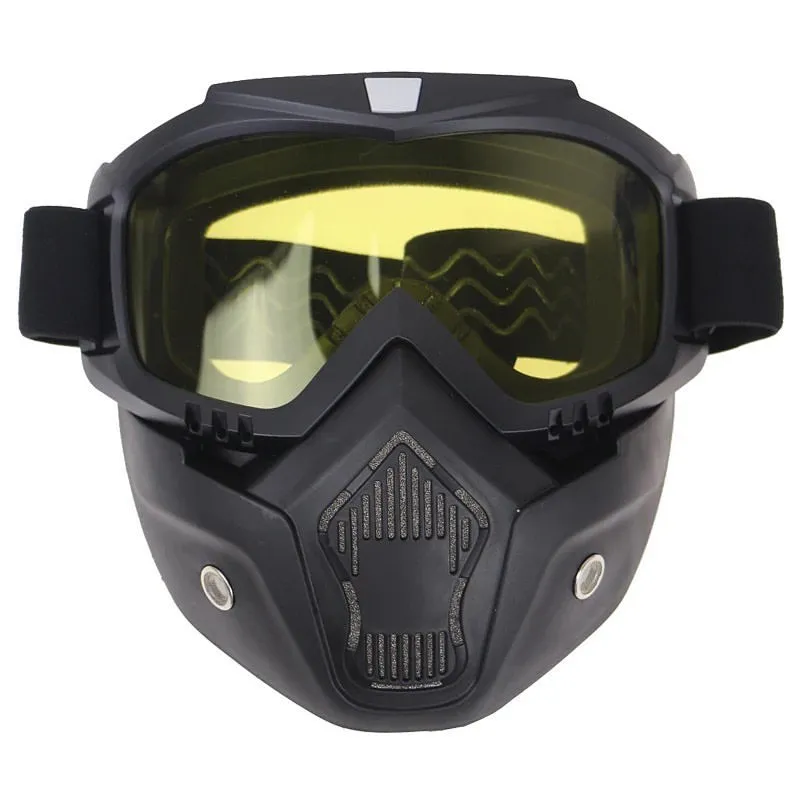 Bike Goggles Mask Anti Scratch UV Protective Face Mask