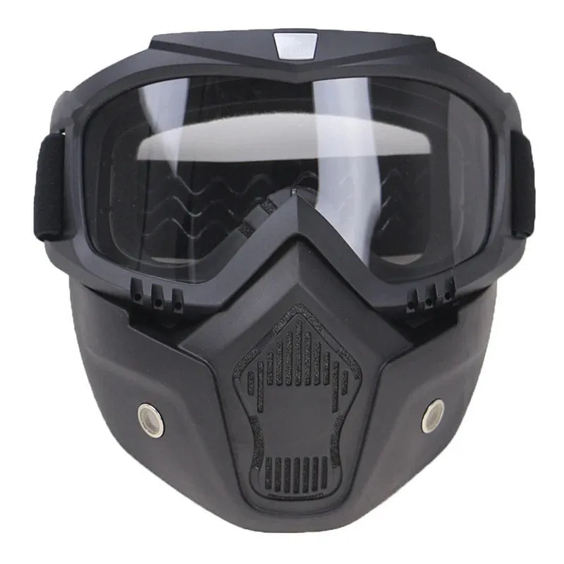 Bike Goggles Mask Anti Scratch UV Protective Face Mask