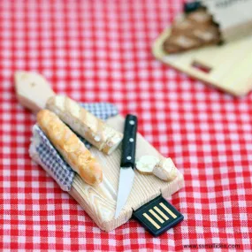 Board Of Miniature Baguette Novelty Pen Drive