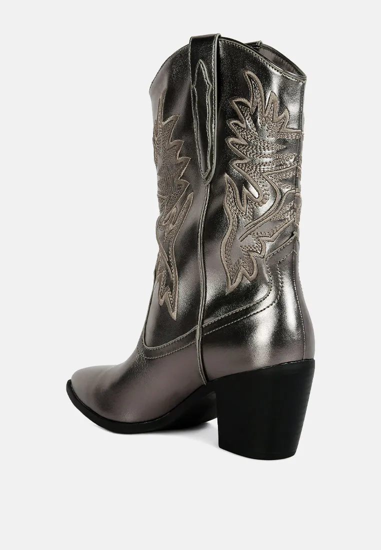 Dixom Western Cowboy Ankle Boots By Ruw