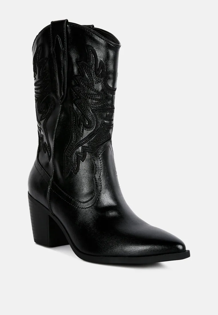 Dixom Western Cowboy Ankle Boots By Ruw