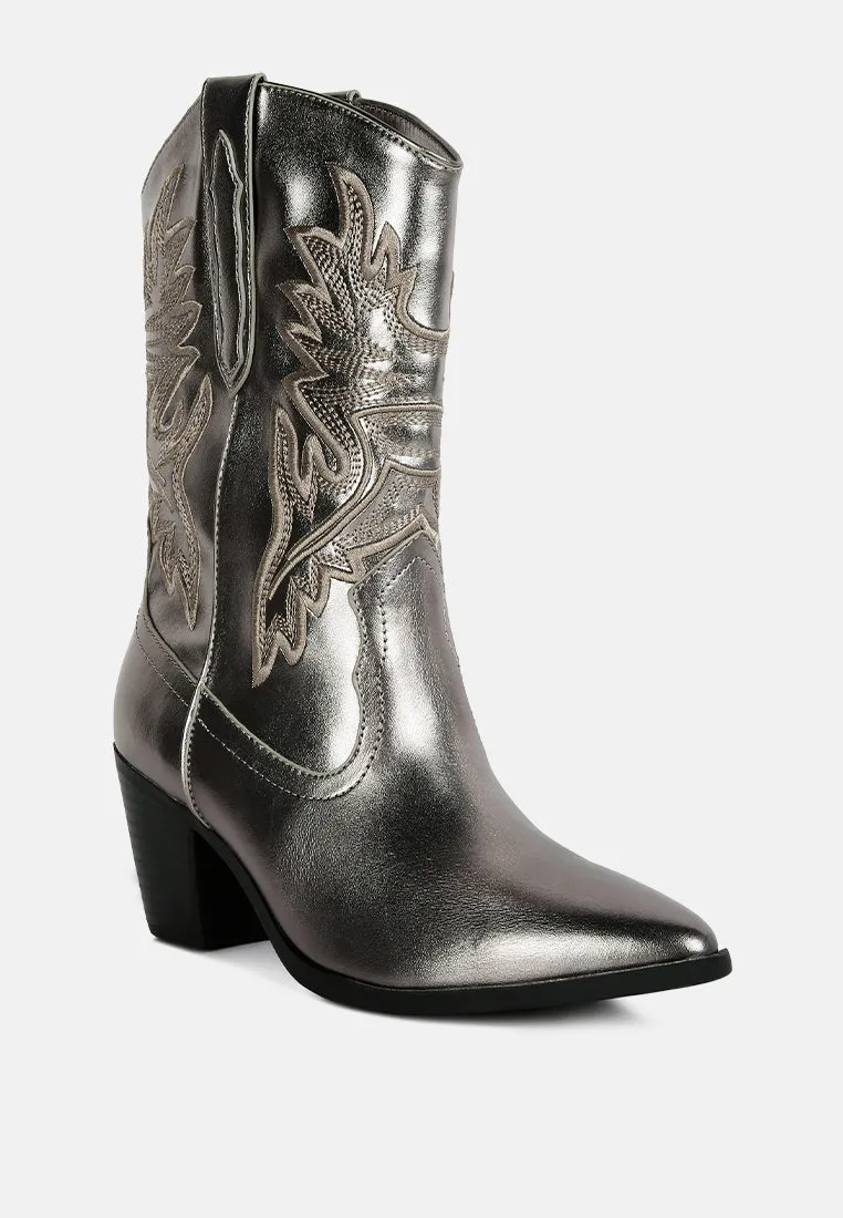 Dixom Western Cowboy Ankle Boots By Ruw