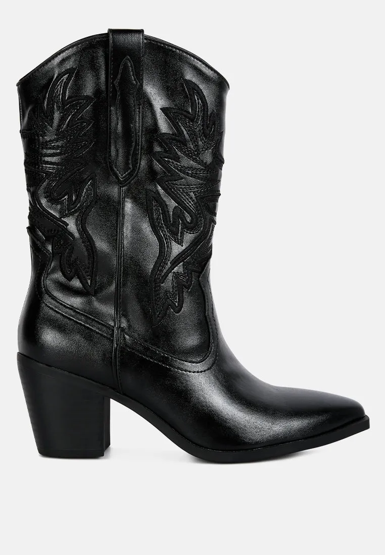 Dixom Western Cowboy Ankle Boots By Ruw