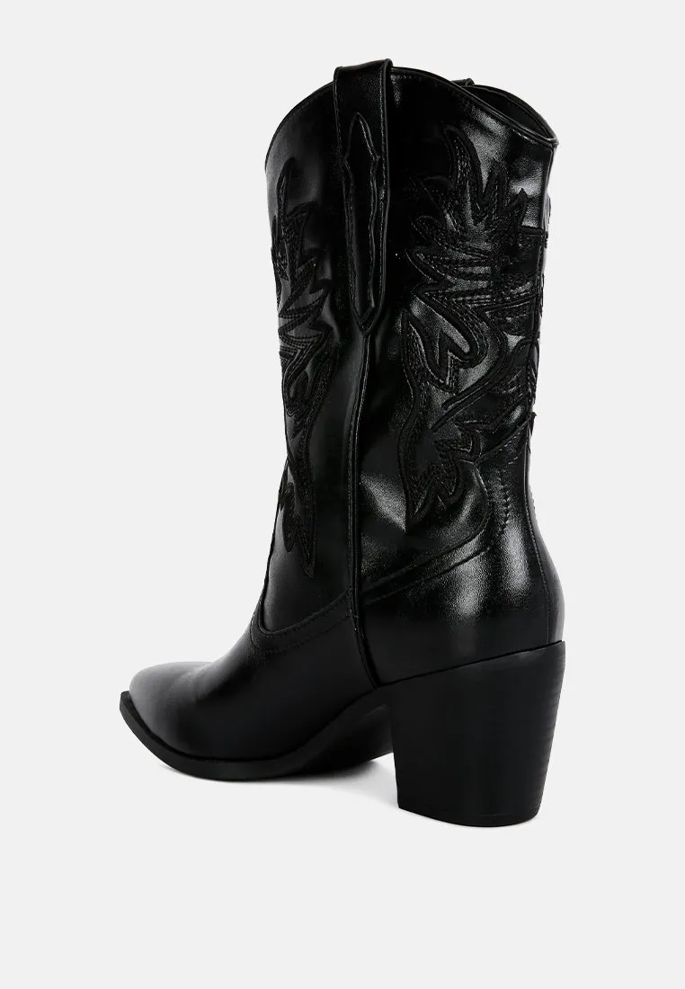 Dixom Western Cowboy Ankle Boots By Ruw