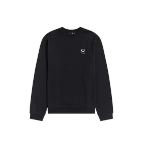 Fred Perry x Raf Simons Laurel Detail Sweatshirt Black