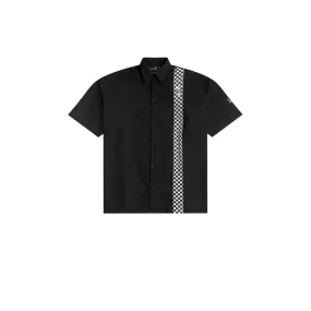 Fred Perry x Raf Simons Short Sleeve Checkerboard Shirt Black