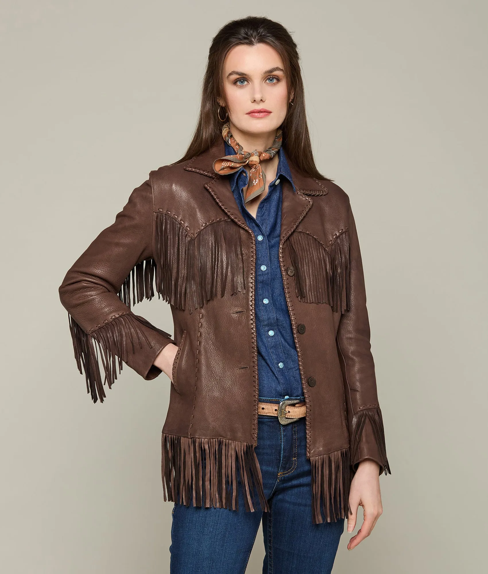 Fringe Jacket :: Chocolate