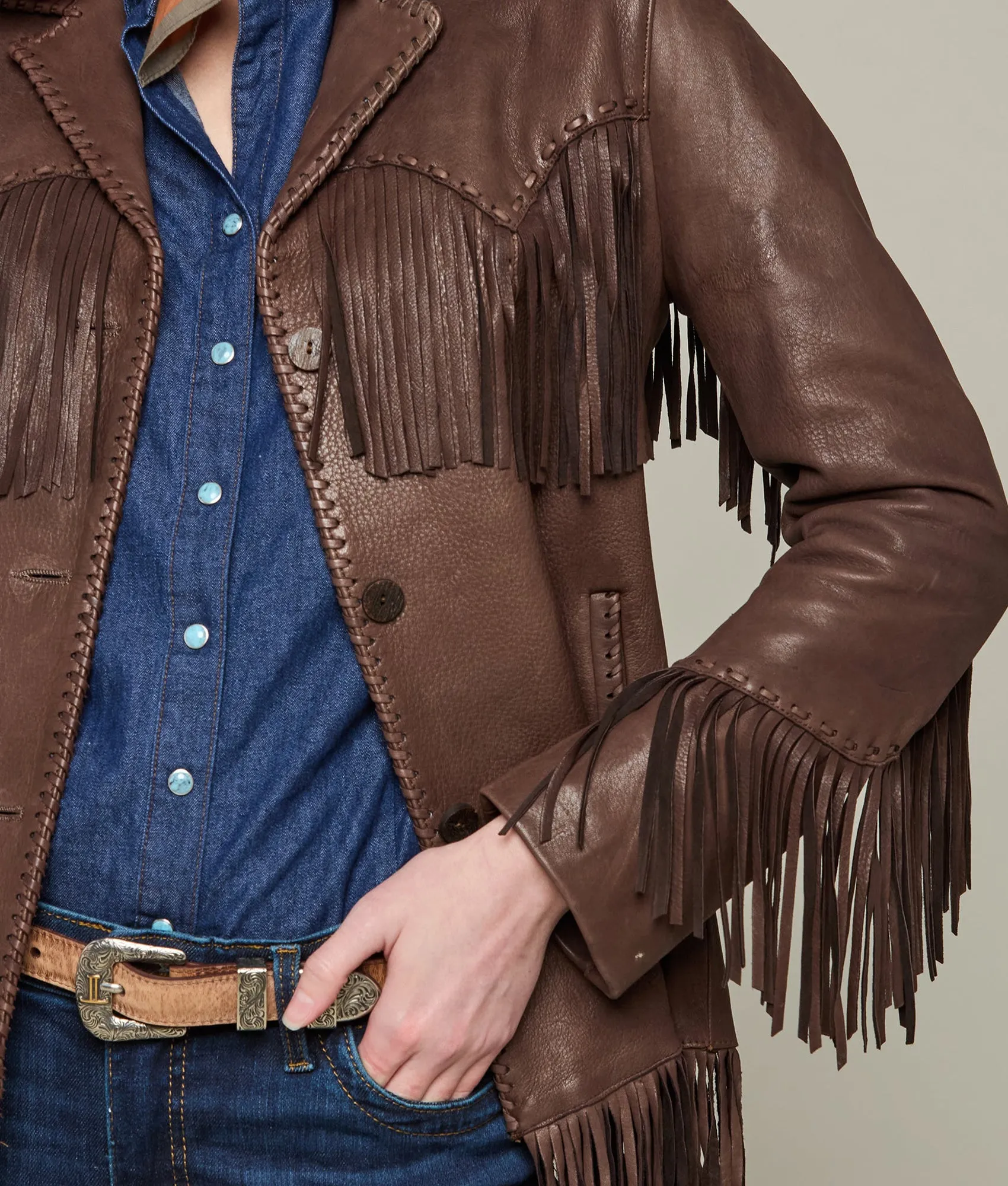 Fringe Jacket :: Chocolate