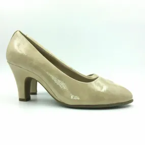 Glamorous Aerosoles Womens Leather Heels Shoes Cream Yellow Size 9.5W