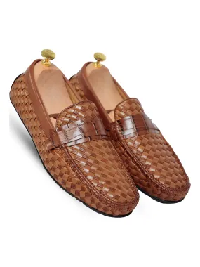 Ross Weaved Loafer Tan