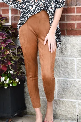 SAY SOMETHING LEGGINGS -CAMEL