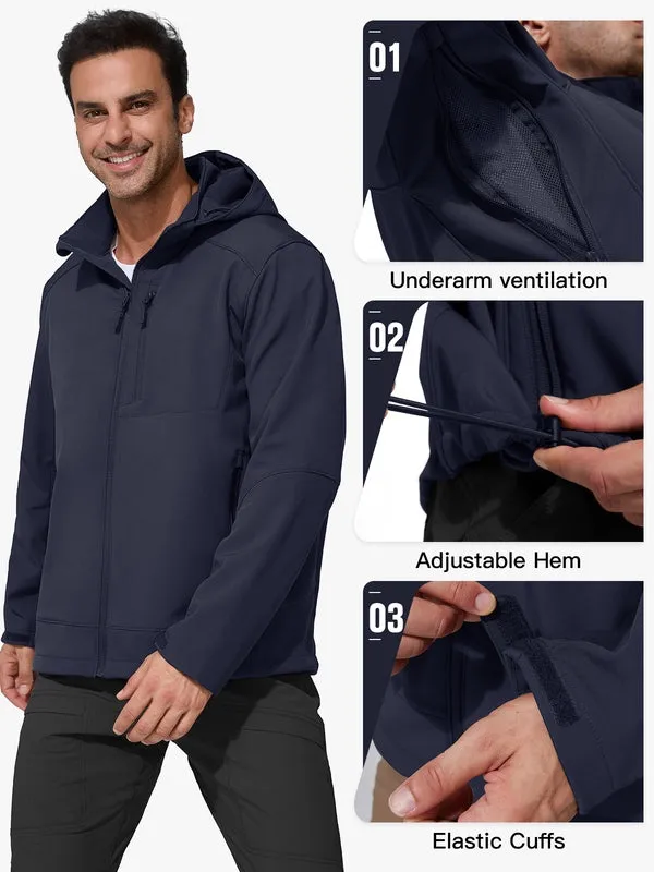 SNOWEAGLE Men's Lightweight Waterproof Softshell Winter Jacket